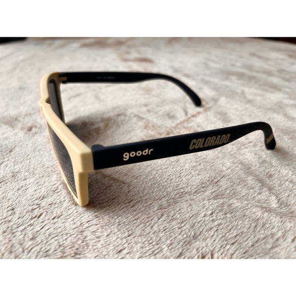 Goodr University of Colorado Boulder Buffaloes Sunglasses Polarized Cream Black - Picture 2 of 8